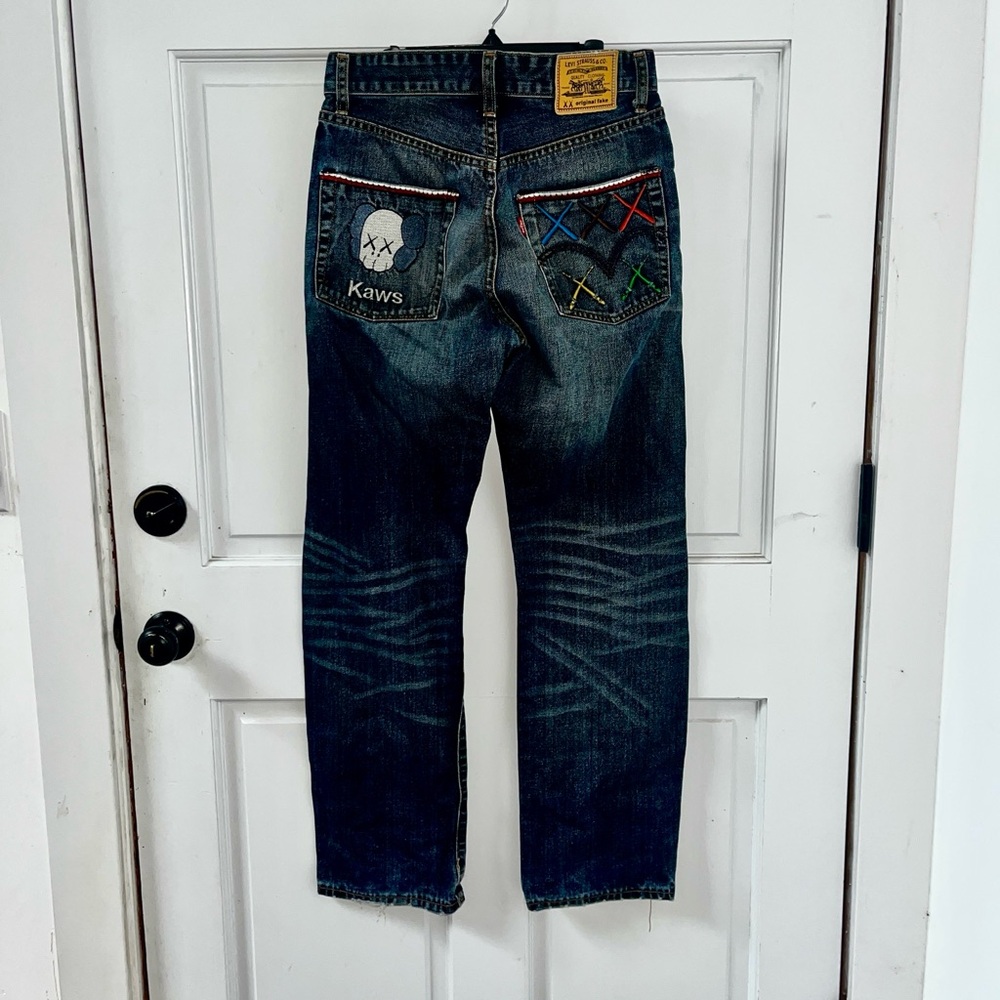 RARE Kaws X Levi’s X ORIGINALFAKE blue jeans